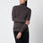 Woll-Ecorce-farbenes Knopf-Top