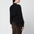 Black Trompe l'oeil cardigan in wool blend