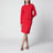 Roter Poppy Cardigan aus Bio-Baumwolle