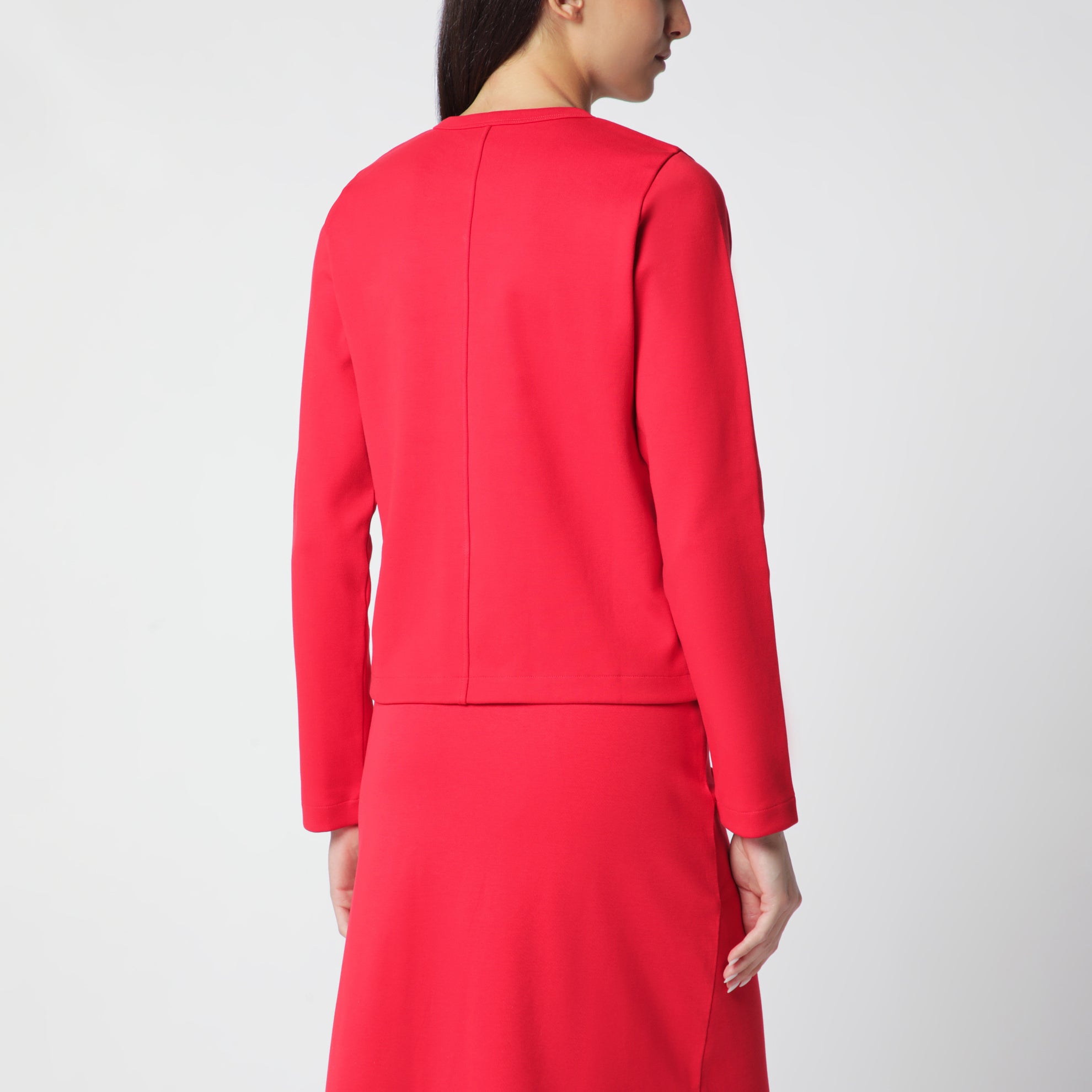 Roter Poppy Cardigan aus Bio-Baumwolle