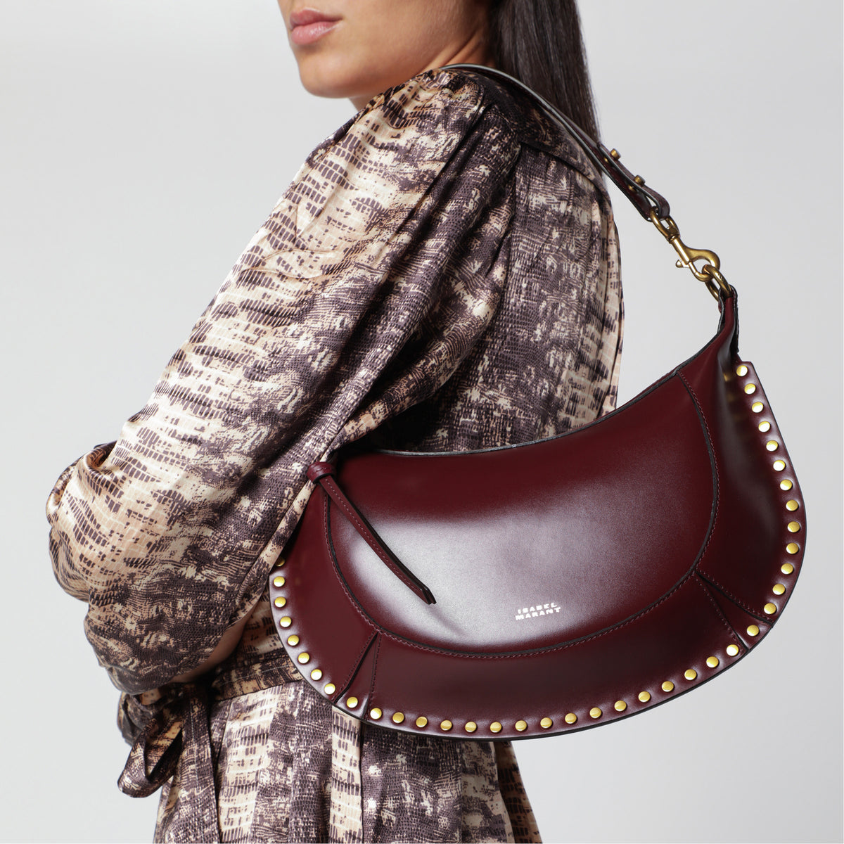 Sac en cuir bordeaux Naoko