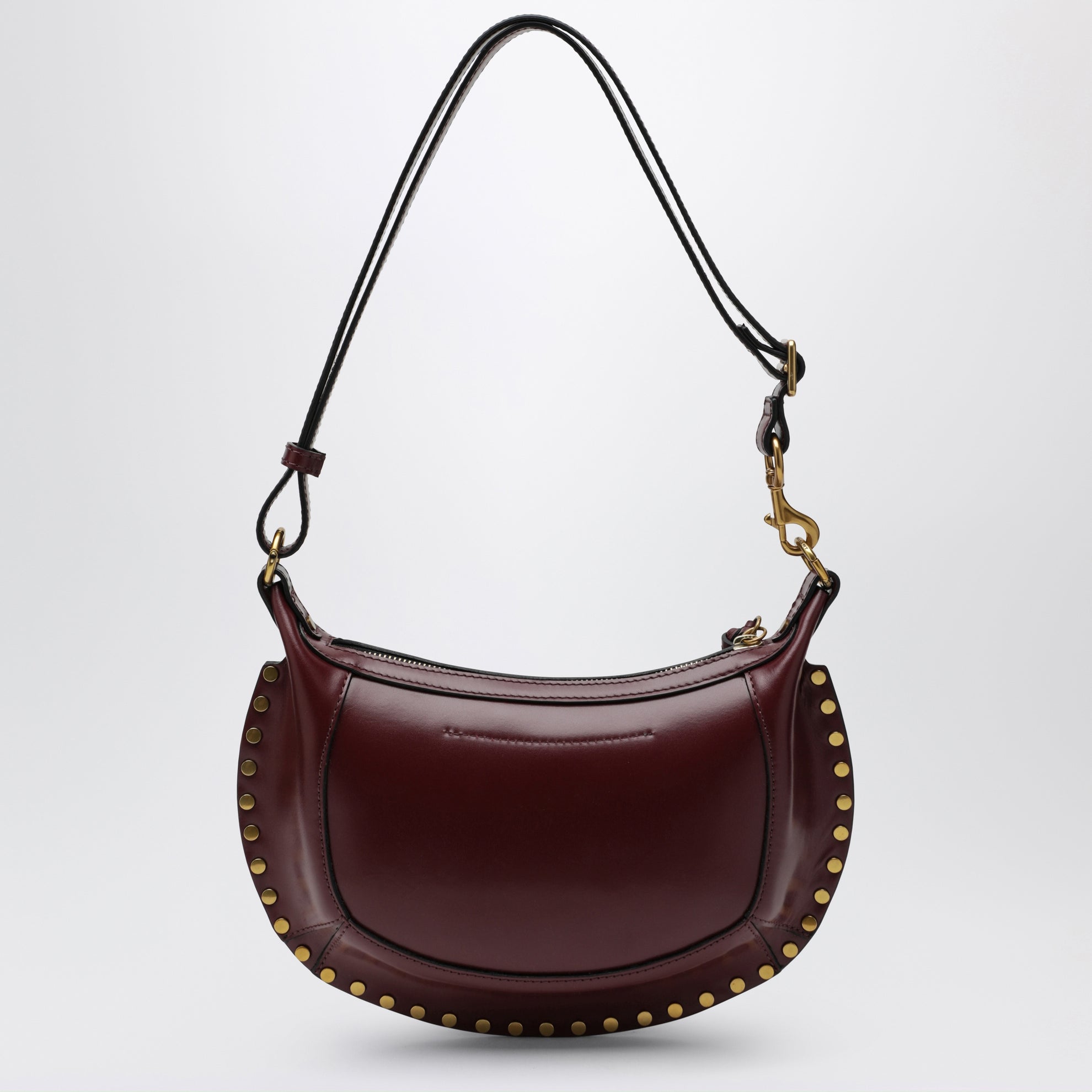 Borsa a spalla Oskan Moon in pelle bordeaux