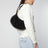 Oskan Moon shoulder bag in black suede