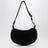 Oskan Moon shoulder bag in black suede