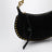 Oskan Moon shoulder bag in black suede