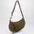 Borsa a spalla Oskan Moon in suede taupe
