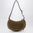 Borsa a spalla Oskan Moon in suede taupe