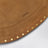 Cognac suede shoulder bag