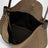 Borsa a tracolla taupe in pelle scamosciata