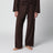 Pantalone pigiama in cotone marrone