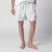 Shorts bianco a righe azzurre