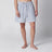 Shorts pigiama bianco/azzurro a righe
