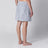 Short de pyjama blanc/bleu clair à rayures