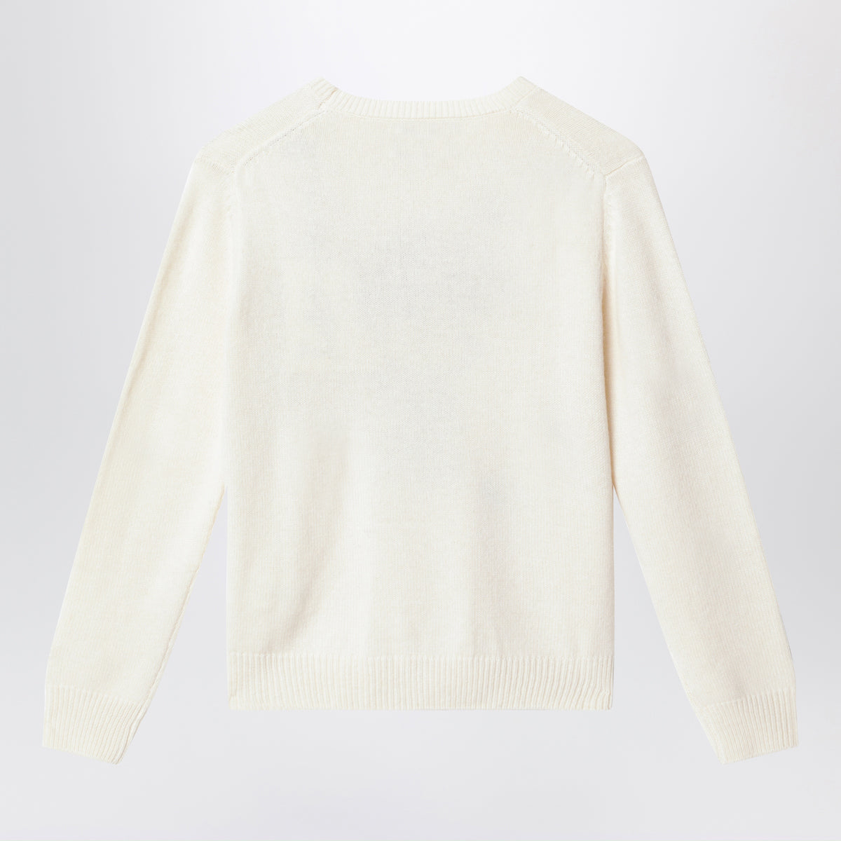 White Snoopy intarsia sweater in wool blend