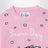 Rosa Pullover aus Wollmischung mit Snoopy und Woodstock Intarsienmotiv