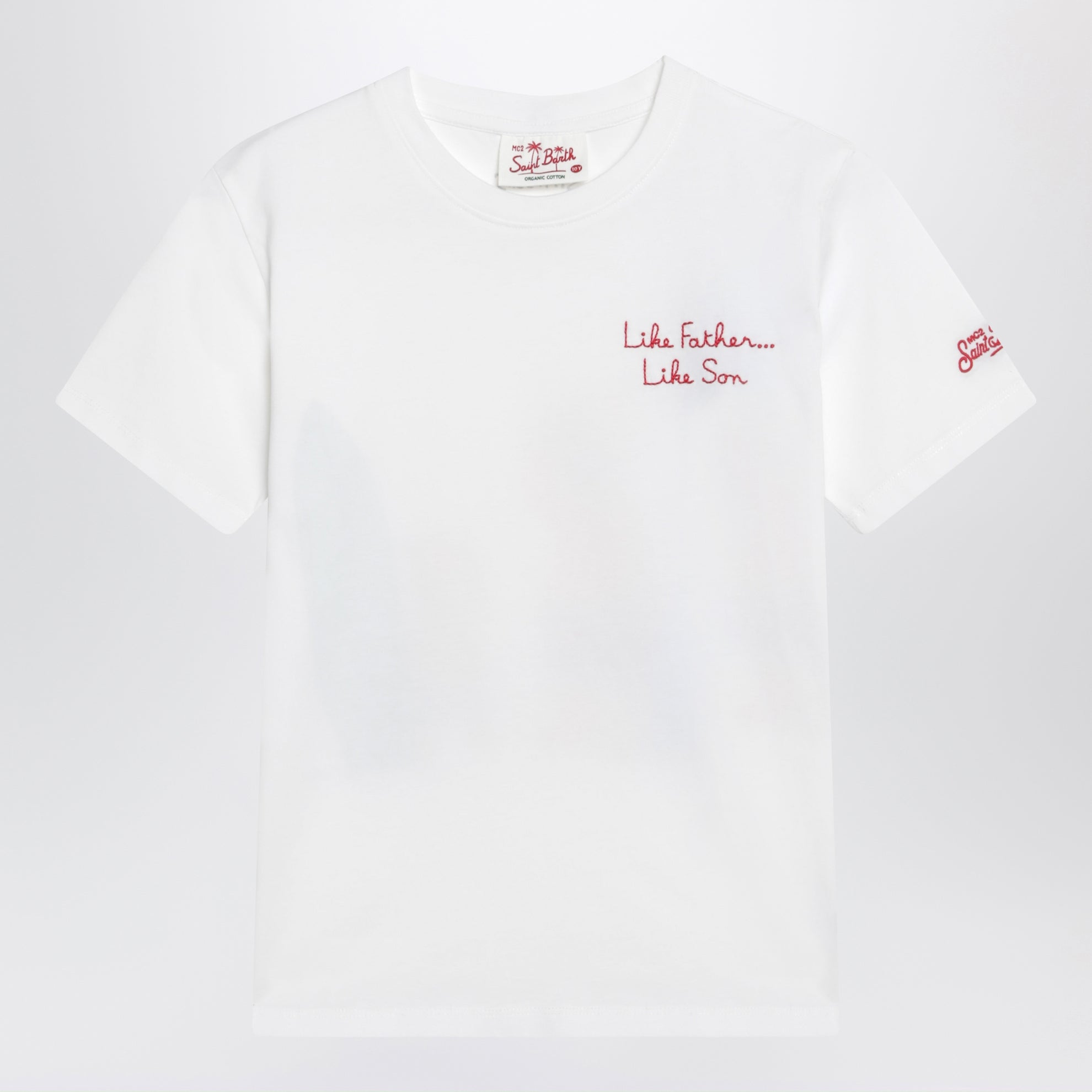 T-shirt bianca con stampa The Simpsons Homer e Bart