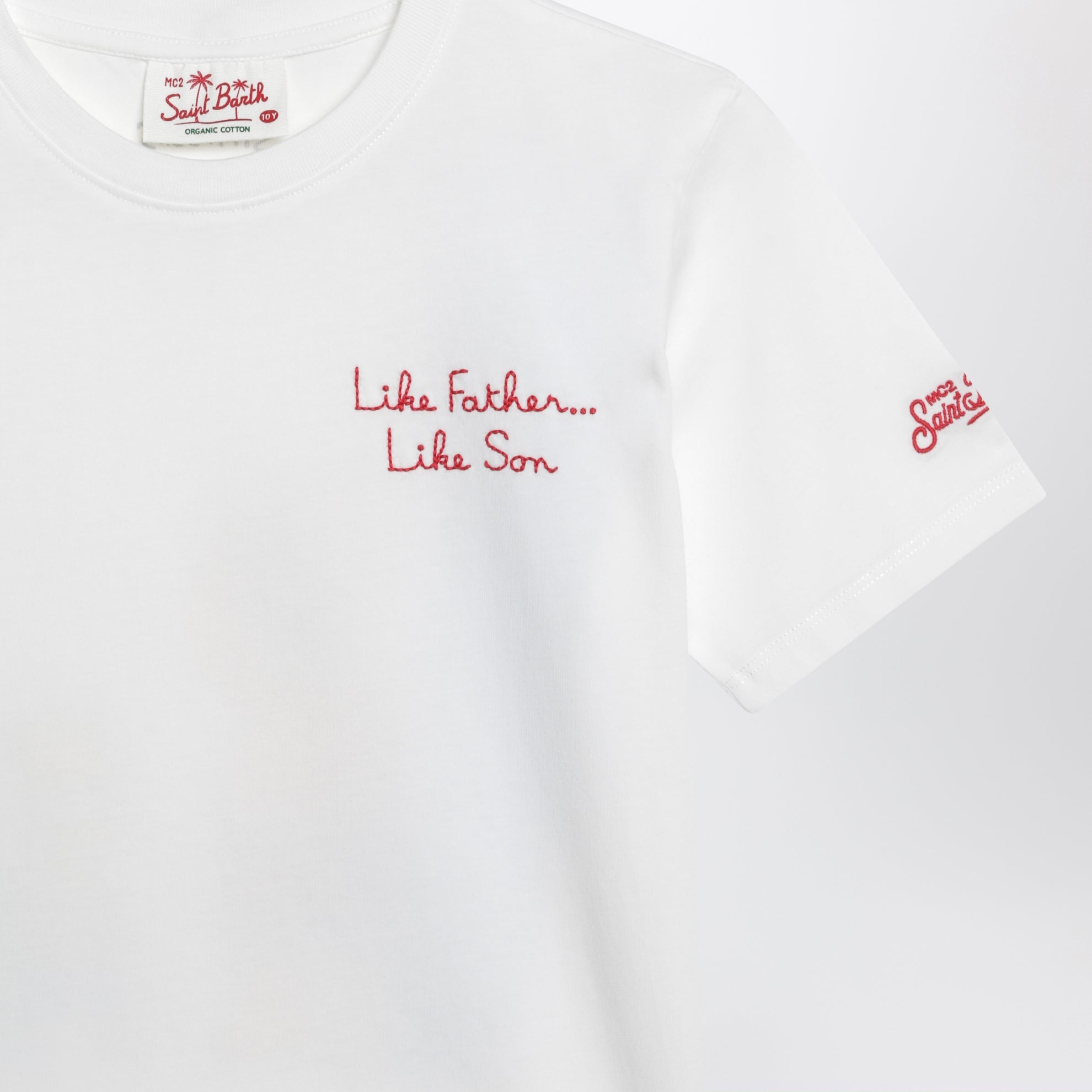 T-shirt bianca con stampa The Simpsons Homer e Bart