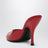 Mule Date en cuir rouge