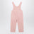 Rosa Latzhose aus Cord