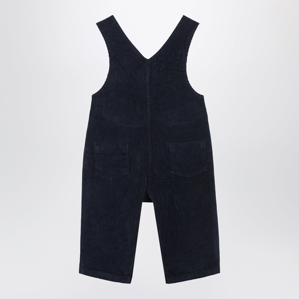Blaue Latzhose aus Cord