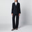 Pantaloni Fox First Class blu navy con pinces in misto lana