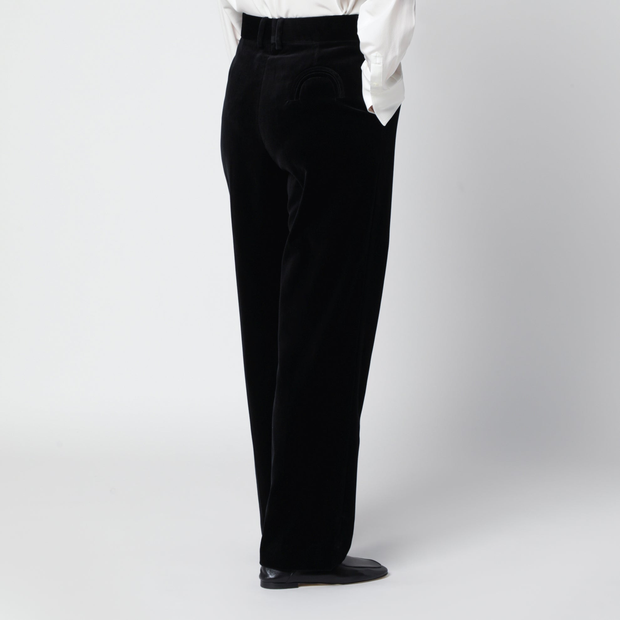 Pantaloni Fox neri in cotone