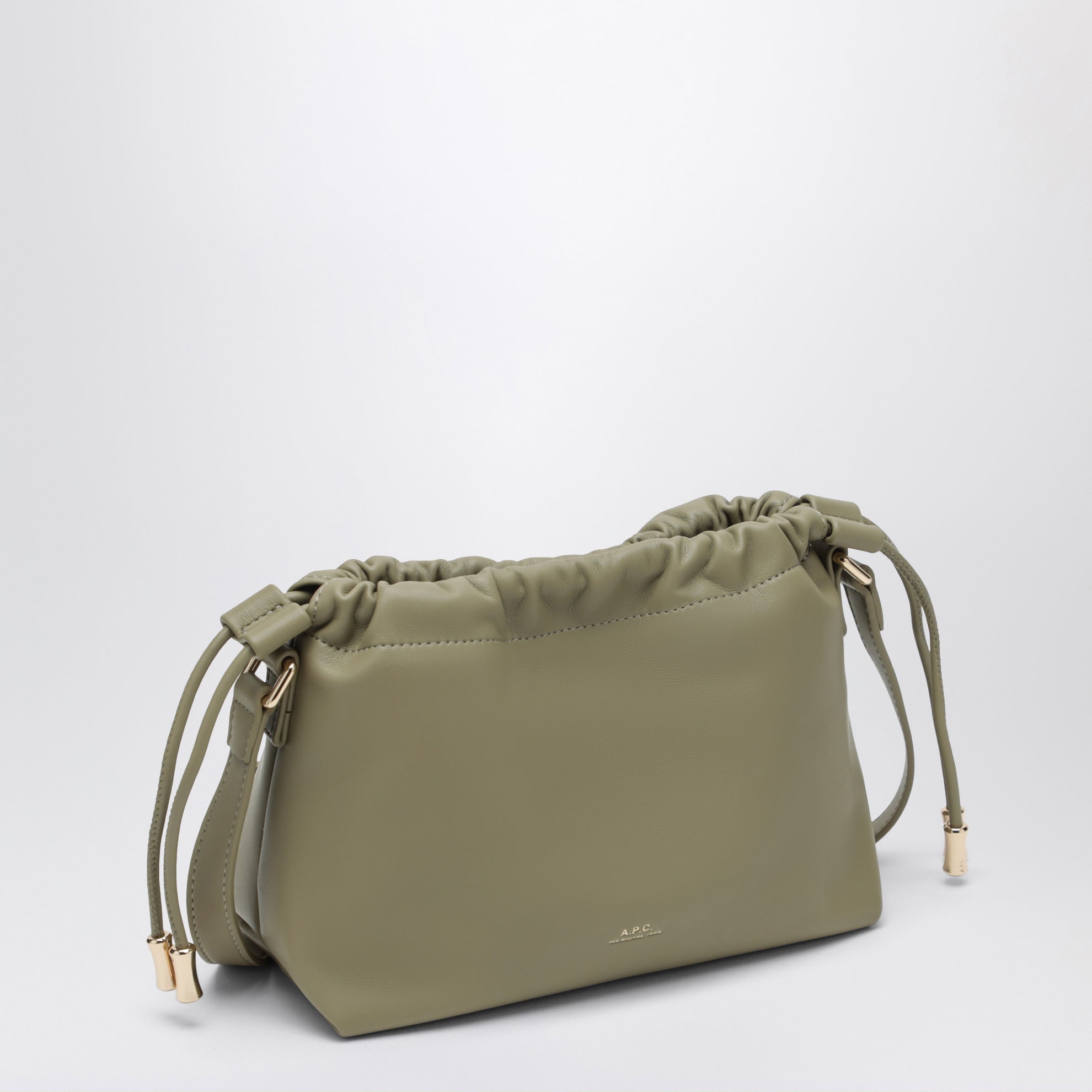 Borsa Ninon Mini Clay Green effetto pelle riciclata