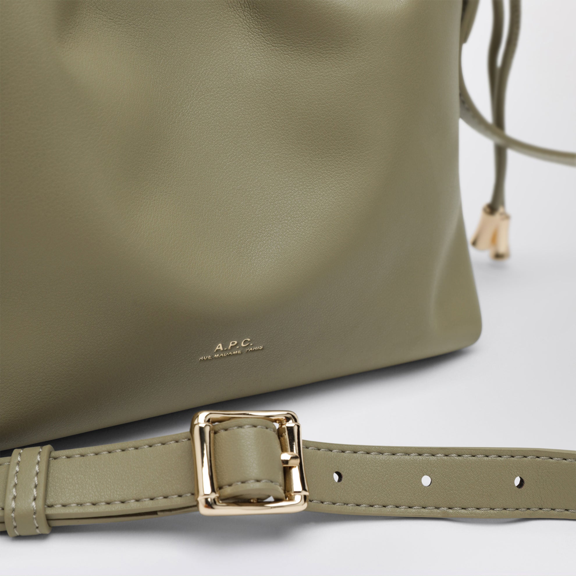 Borsa Ninon Mini Clay Green effetto pelle riciclata