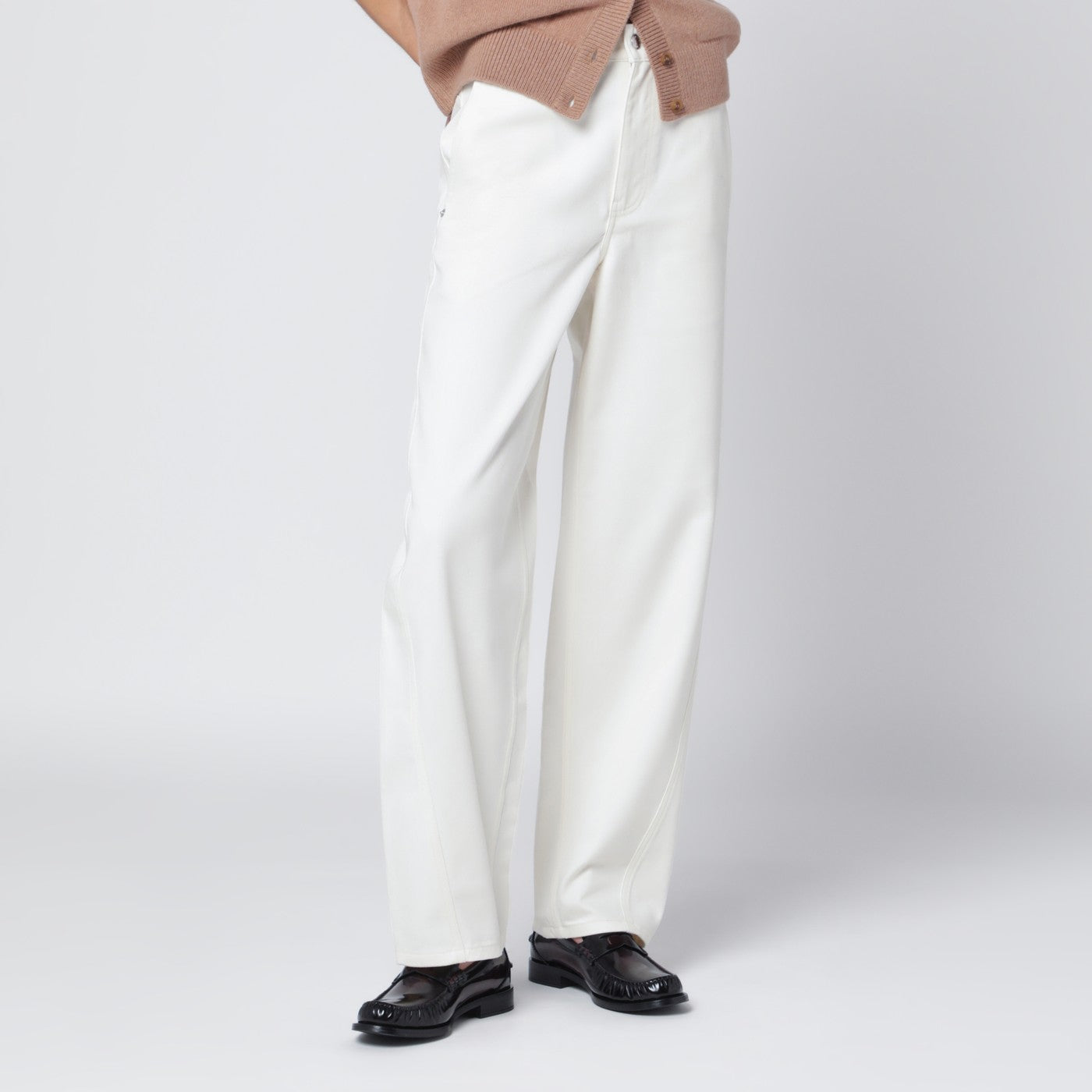 White cotton trousers