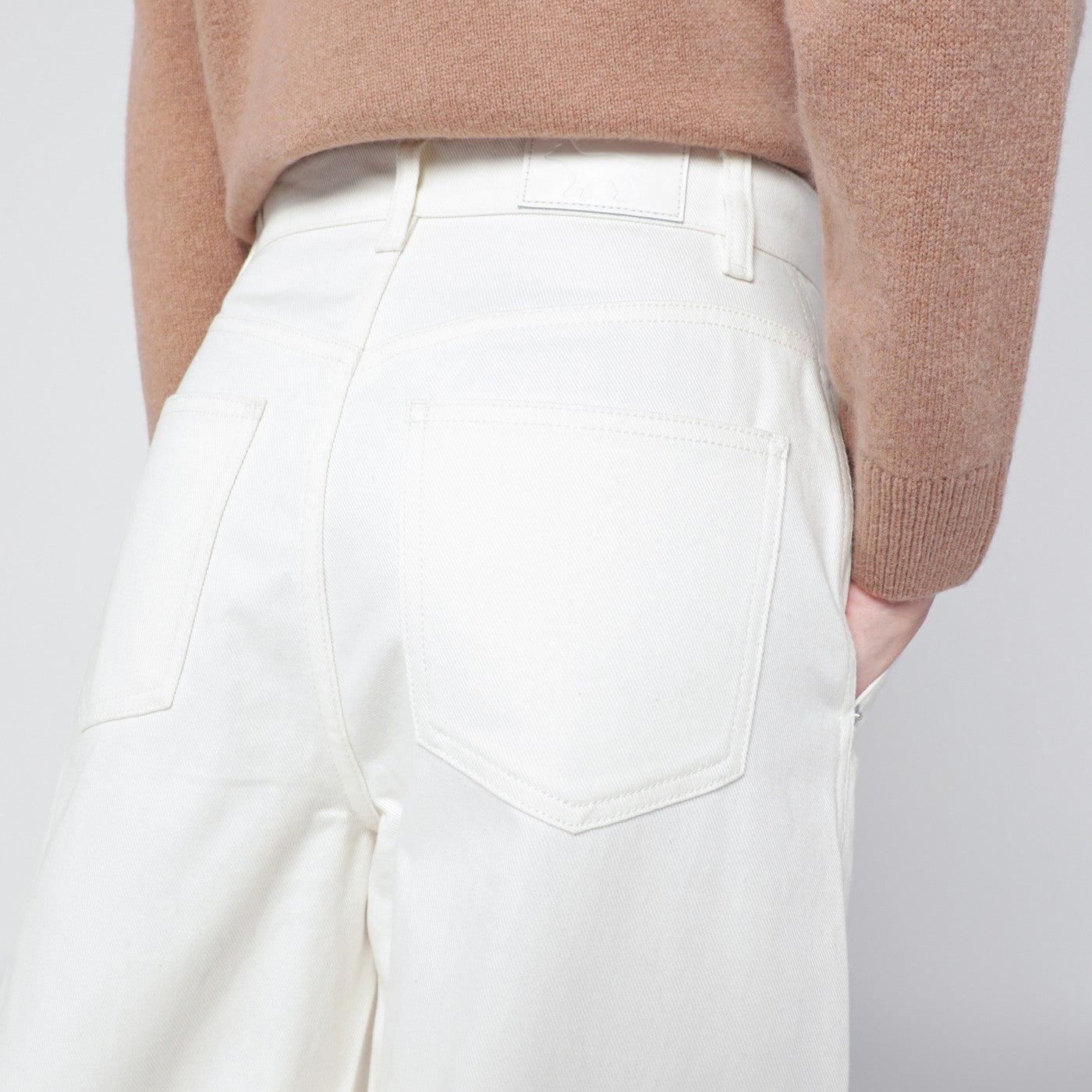 White cotton trousers
