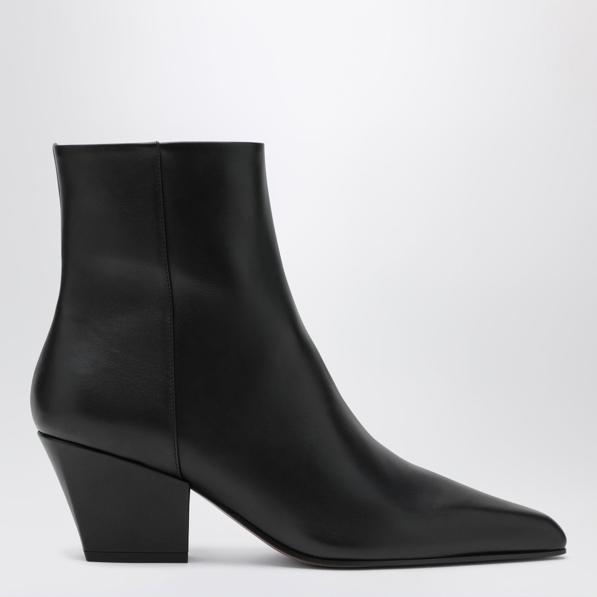 Stiefeletten Jane 60 aus schwarzem Kalbsleder