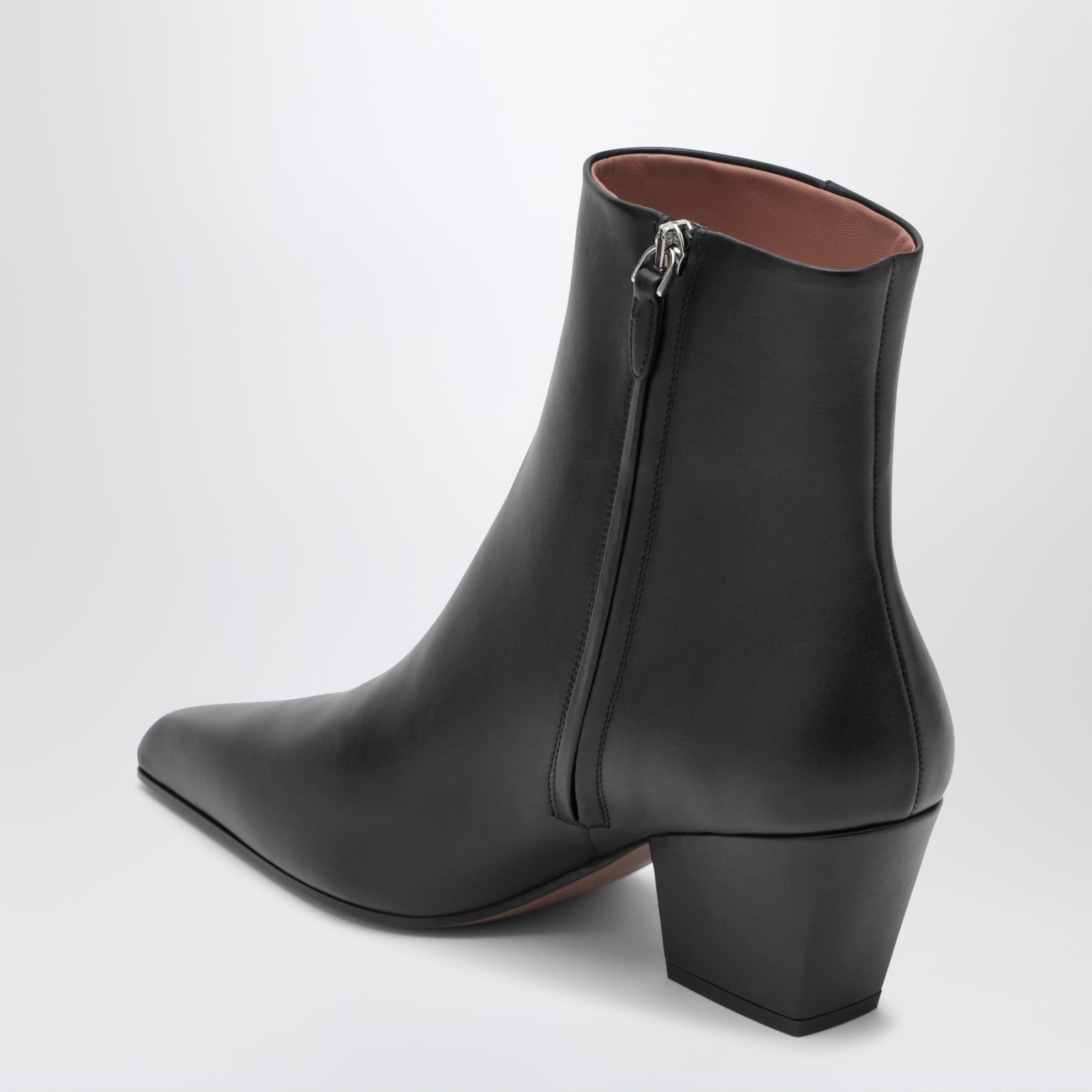 Stiefeletten Jane 60 aus schwarzem Kalbsleder