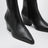 Stiefeletten Jane 60 aus schwarzem Kalbsleder
