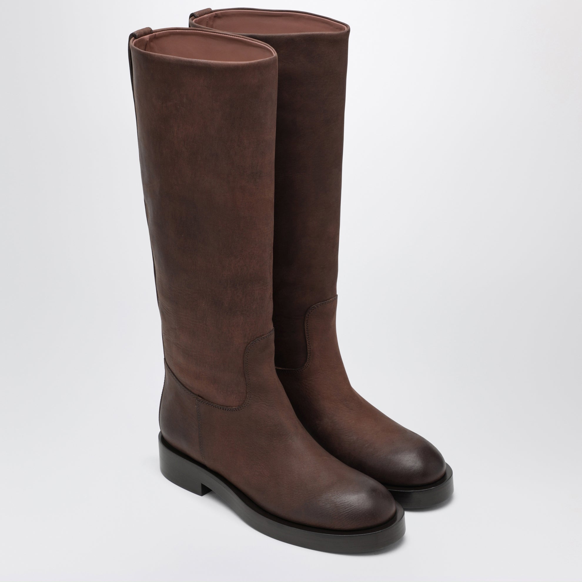 Stivale Napa in pelle marrone ebano