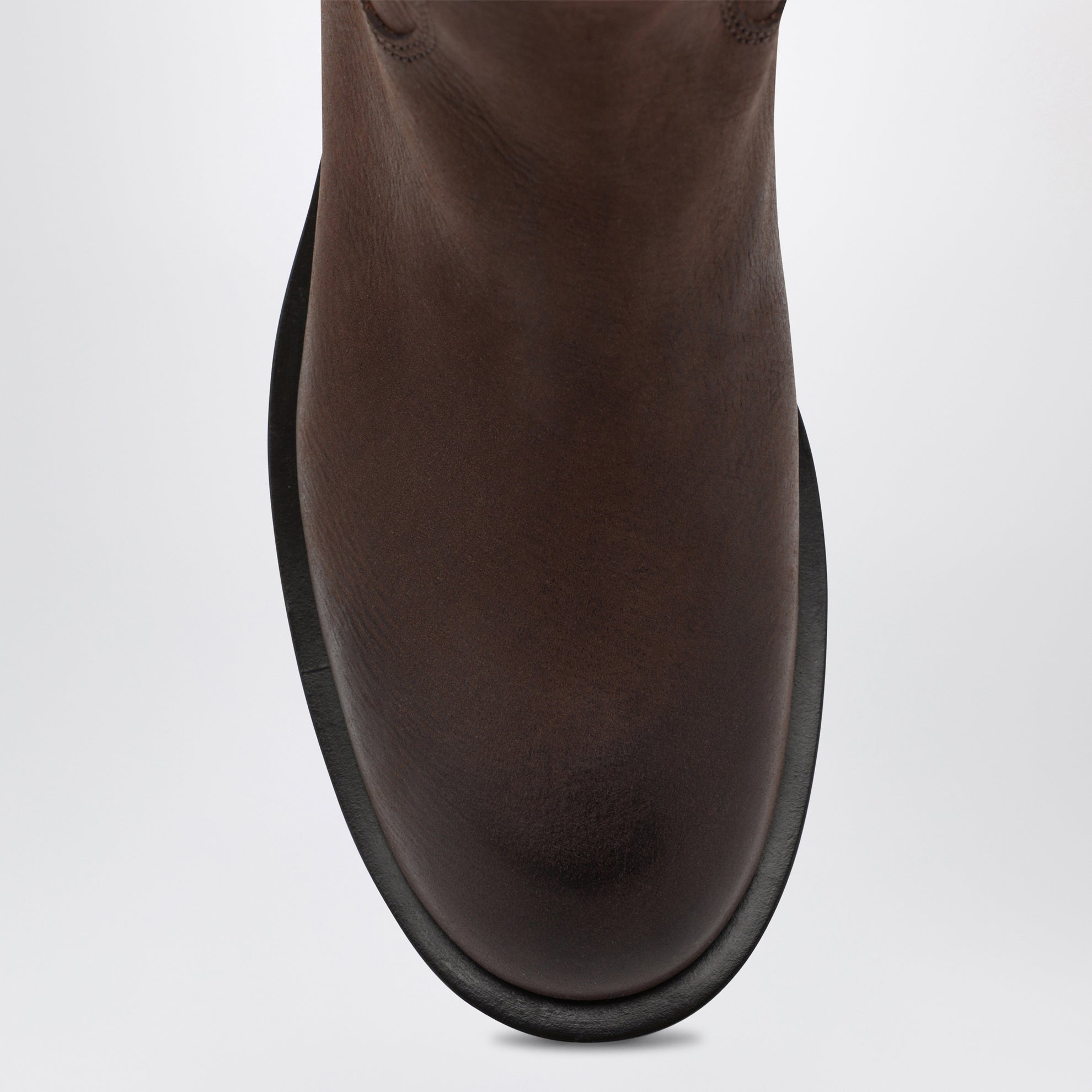 Stivale Napa in pelle marrone ebano
