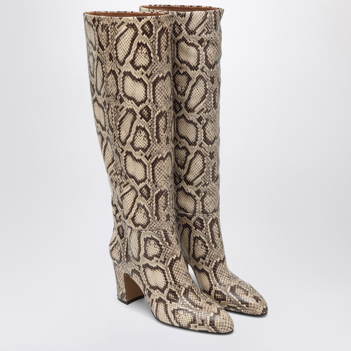 Lavinia boots in python-printed leather