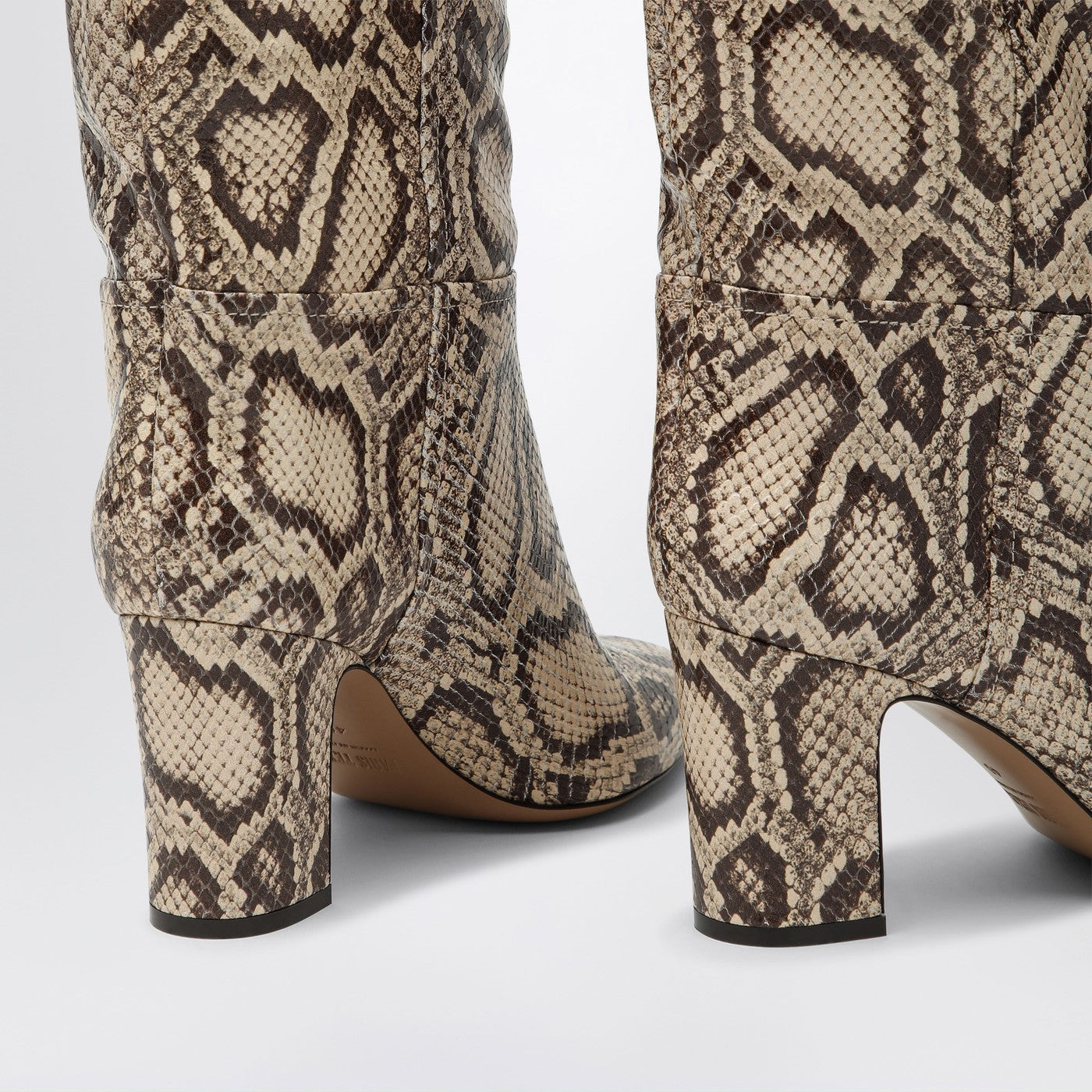 Lavinia boots in python-printed leather