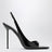 Sandalo slingback nero in vernice 