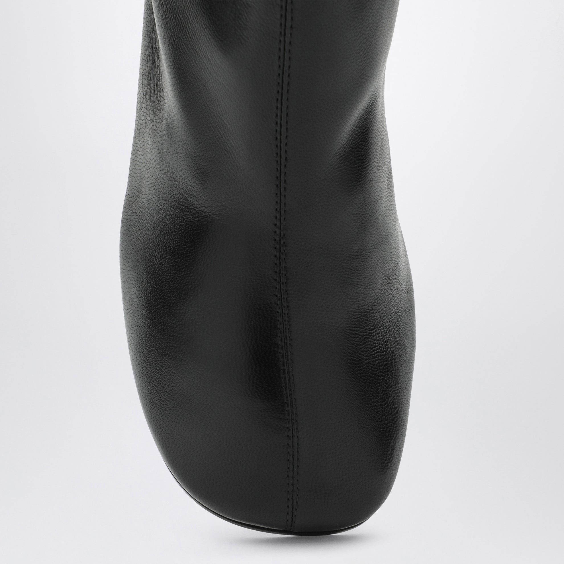 Alice Black Leather Ankle Boots