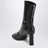 Alice Black Leather Ankle Boots