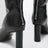 Alice Black Leather Ankle Boots
