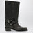 Stivale Roxy nero in pelle spazzolata