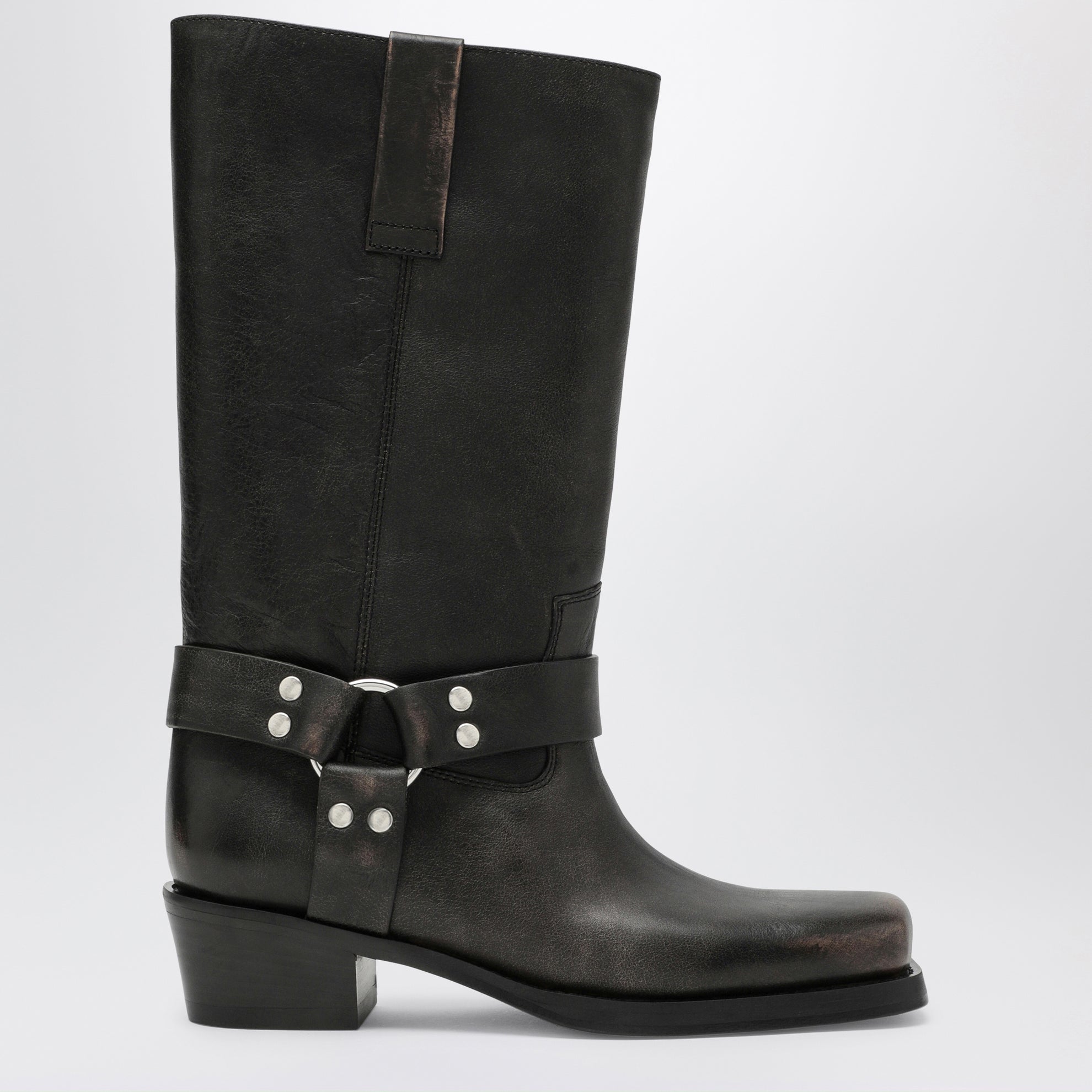 Stivale Roxy nero in pelle spazzolata
