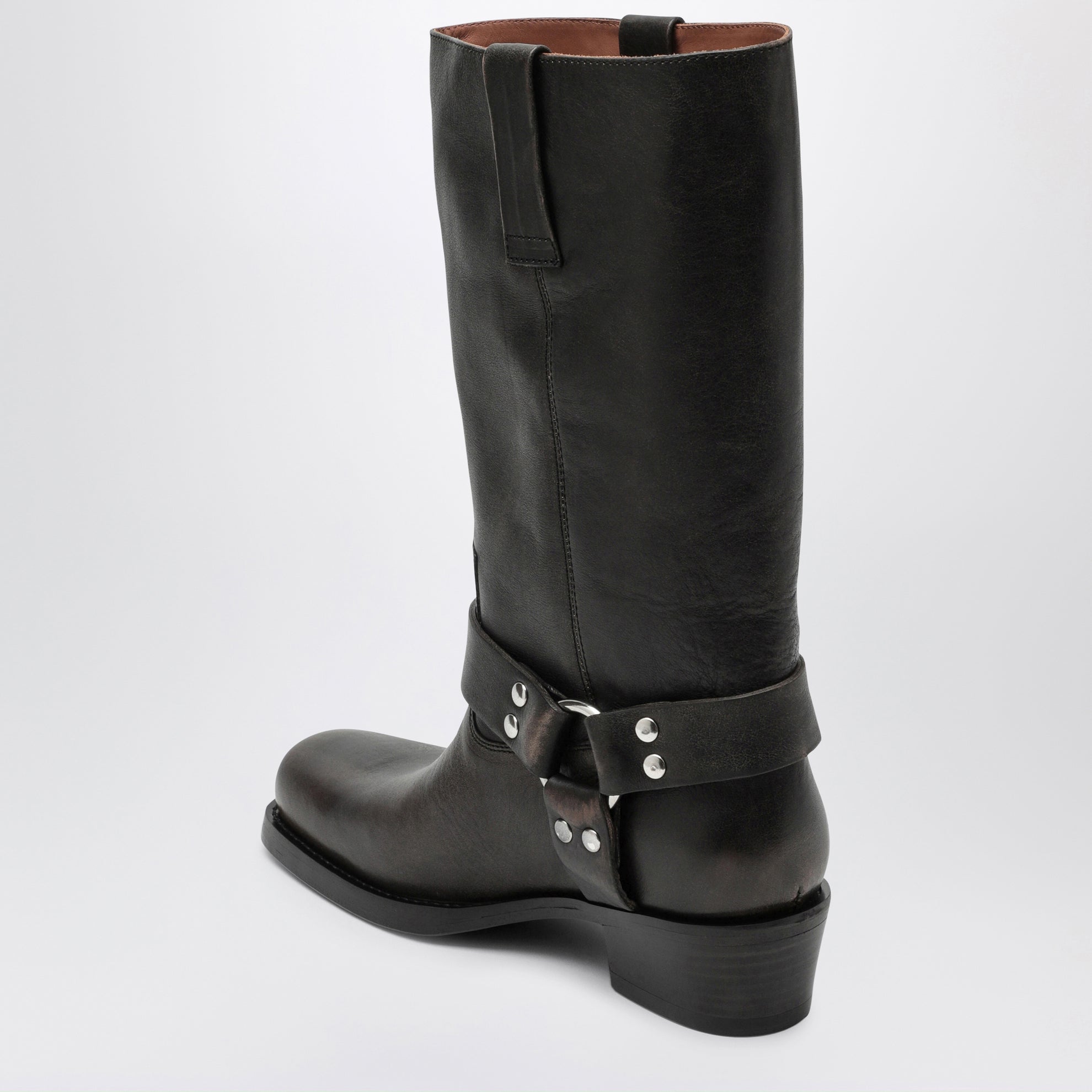 Stivale Roxy nero in pelle spazzolata