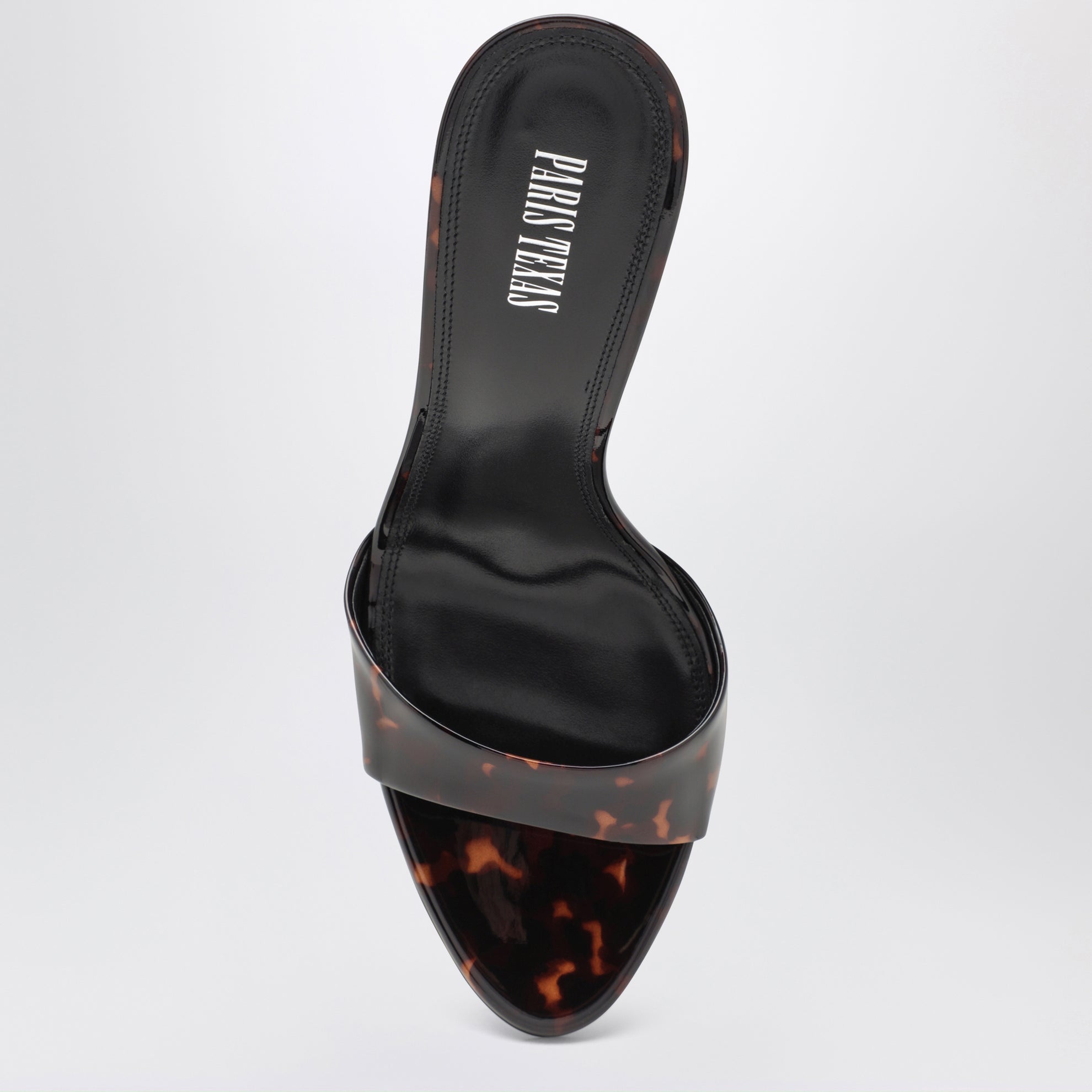 Lidia 105 Mules aus Lackleder in Tortoise