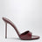Mule Lidia in pelle verniciata amarena