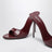 Mules Lidia en cuir verni amarena