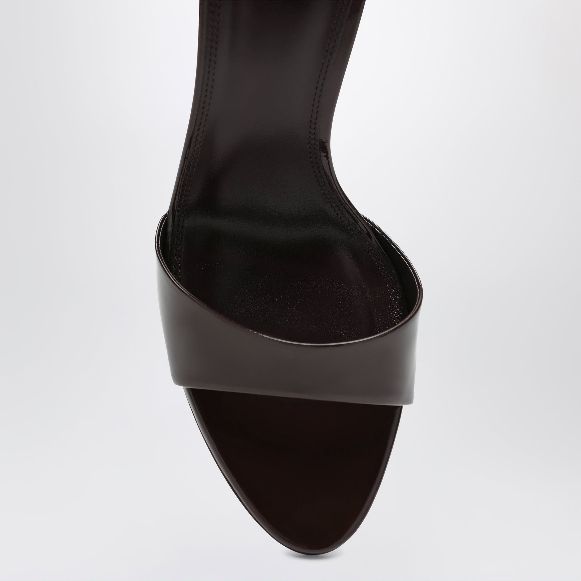 Mules Lidia en cuir verni ébène