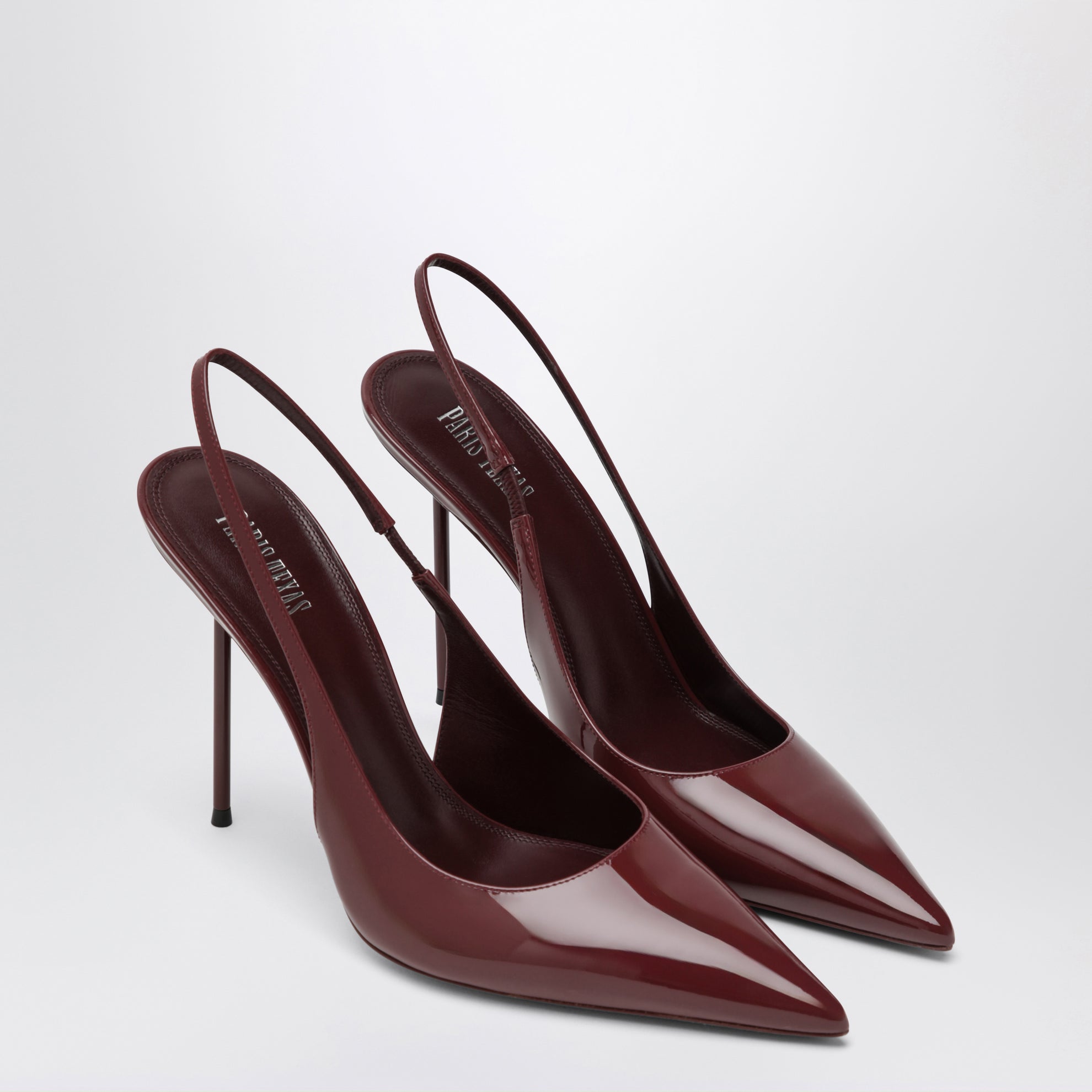 Lidia slingback pumps in cherry patent leather