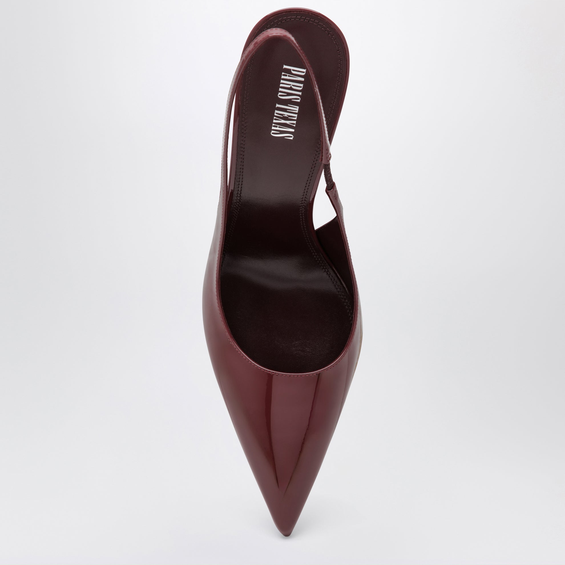 Lidia slingback pumps in cherry patent leather